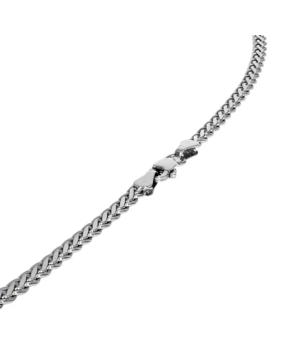 Baguette and Round Diamond Bypass Station Necklace - Image 2
