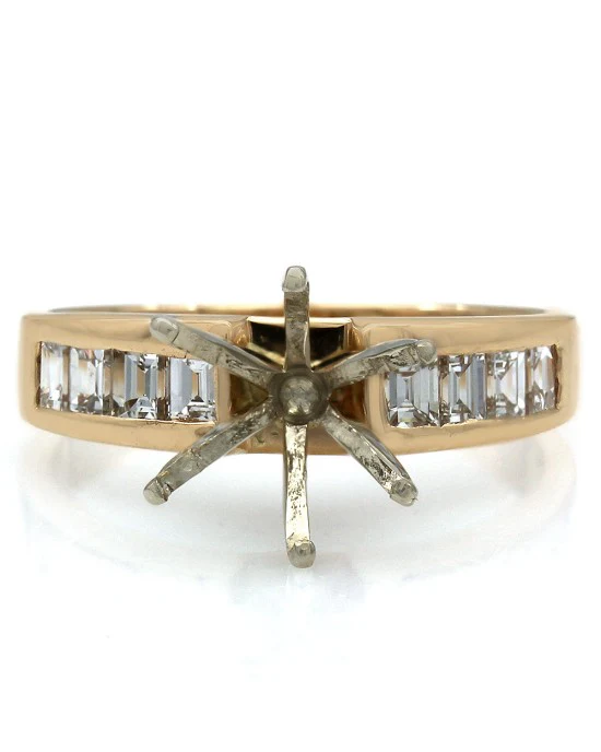Baguette Diamond Ring Mounting - Image 2