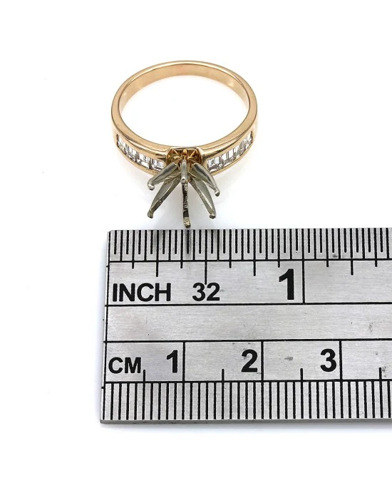 Baguette Diamond Ring Mounting - Image 3