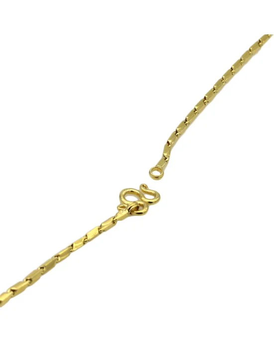Baht Chain Necklace in 22K Gold - Image 2