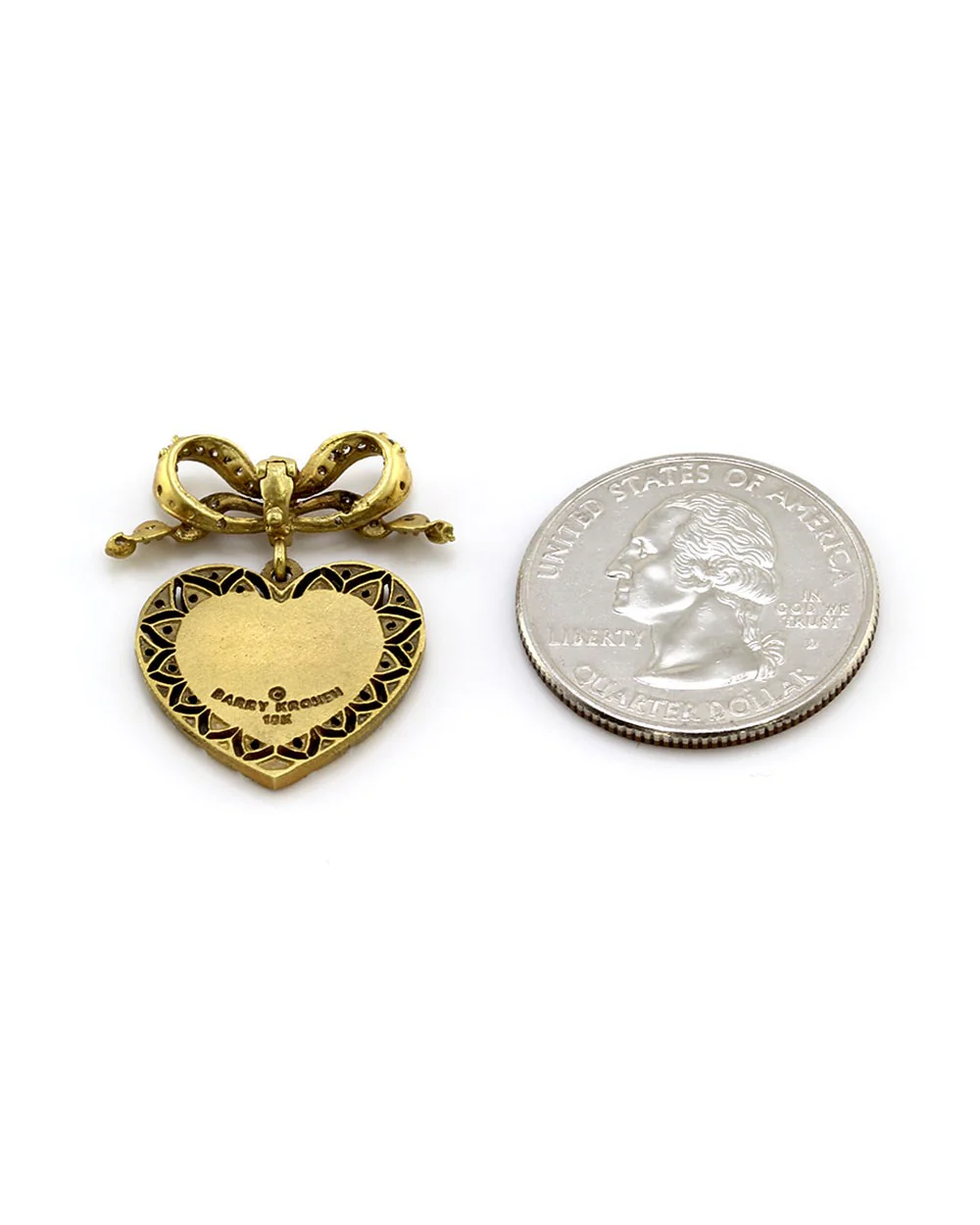 Barry Kronen Babylicious Diamond Heart Enhancer Pendant in Yellow Gold - Image 3