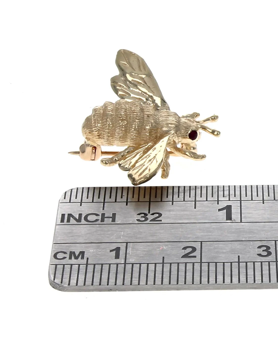 Bee Pin in Yellow Gold - Image 3