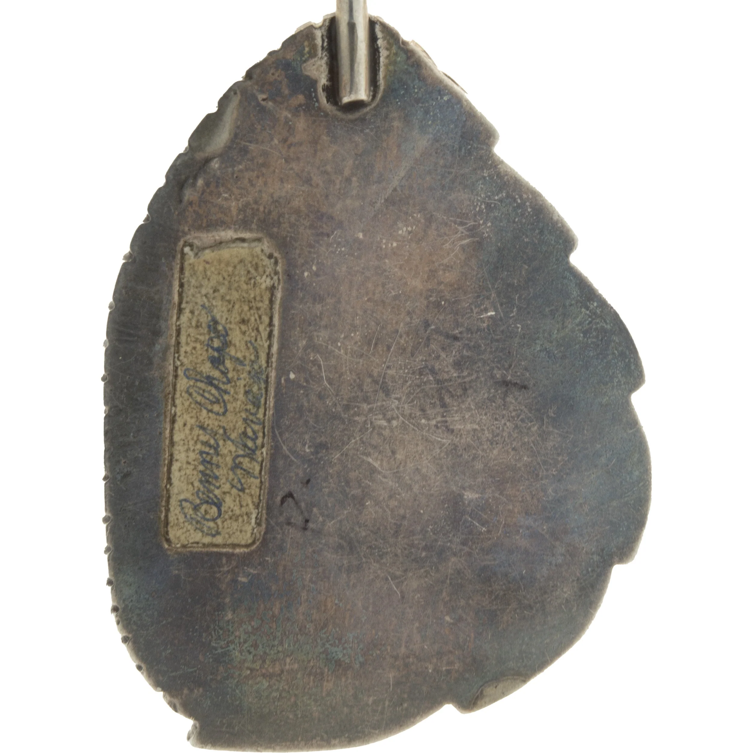 Benny Chapo Sterling Silver Turquoise Navajo Squash Blossom - Image 3
