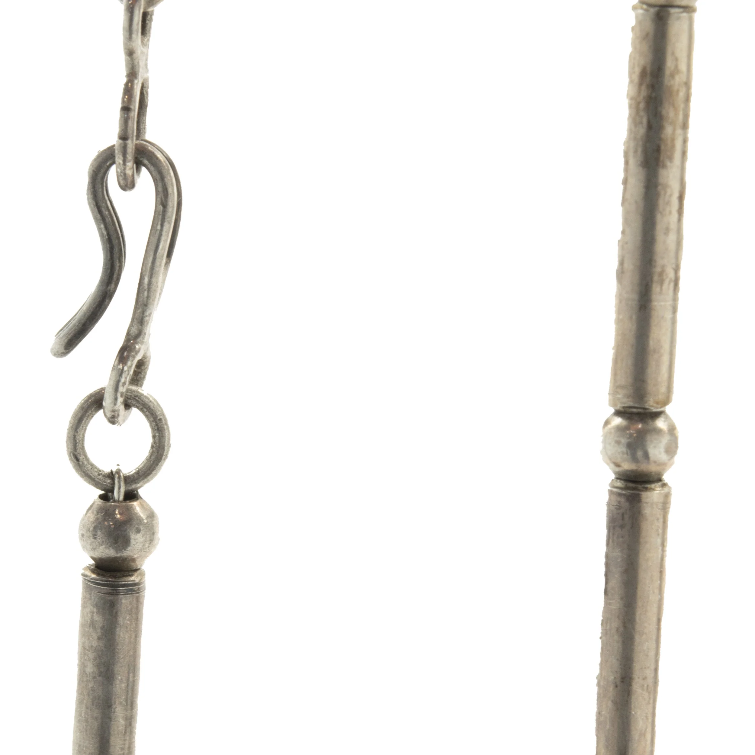 Benny Chapo Sterling Silver Turquoise Navajo Squash Blossom - Image 4