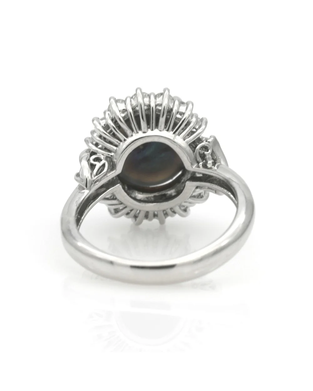 Black Opal and Diamond Fashion Ring - Image 3
