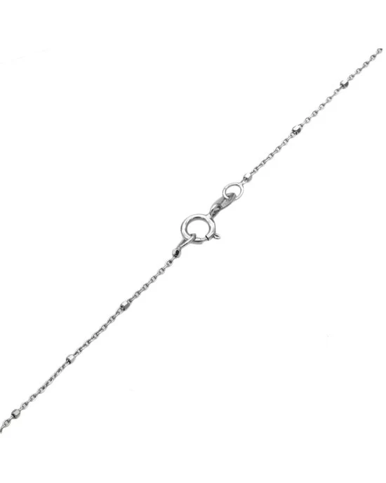 Black Tahitian Pearl and Diamond Accent Necklace in White Gold - Image 2