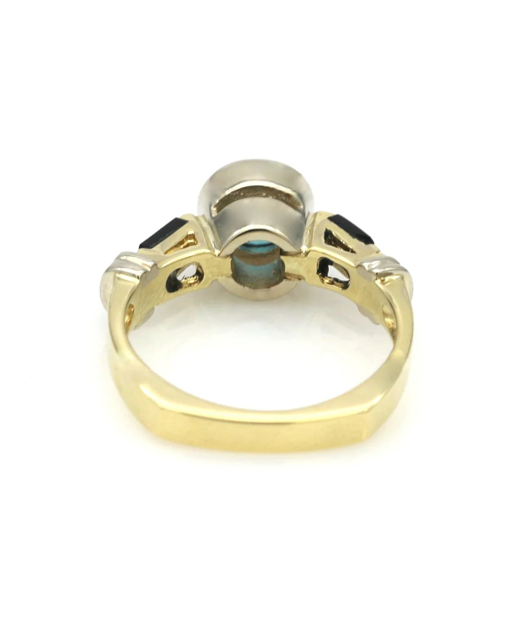 Blue Zircon and Black Onyx Ring - Image 3