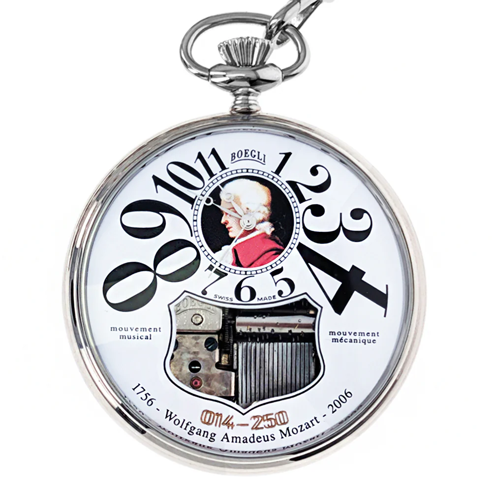 Boegli Composers Limited Edition Pocket Watch Stainless Steel M20 MO