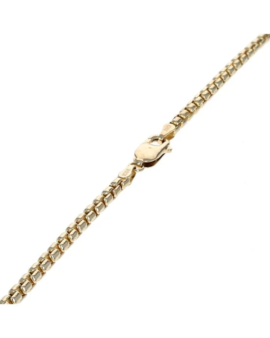 Box Chain Necklace in Yellow Gold - Image 2
