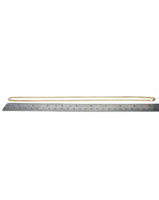 Box Chain Necklace in Yellow Gold - Image 3