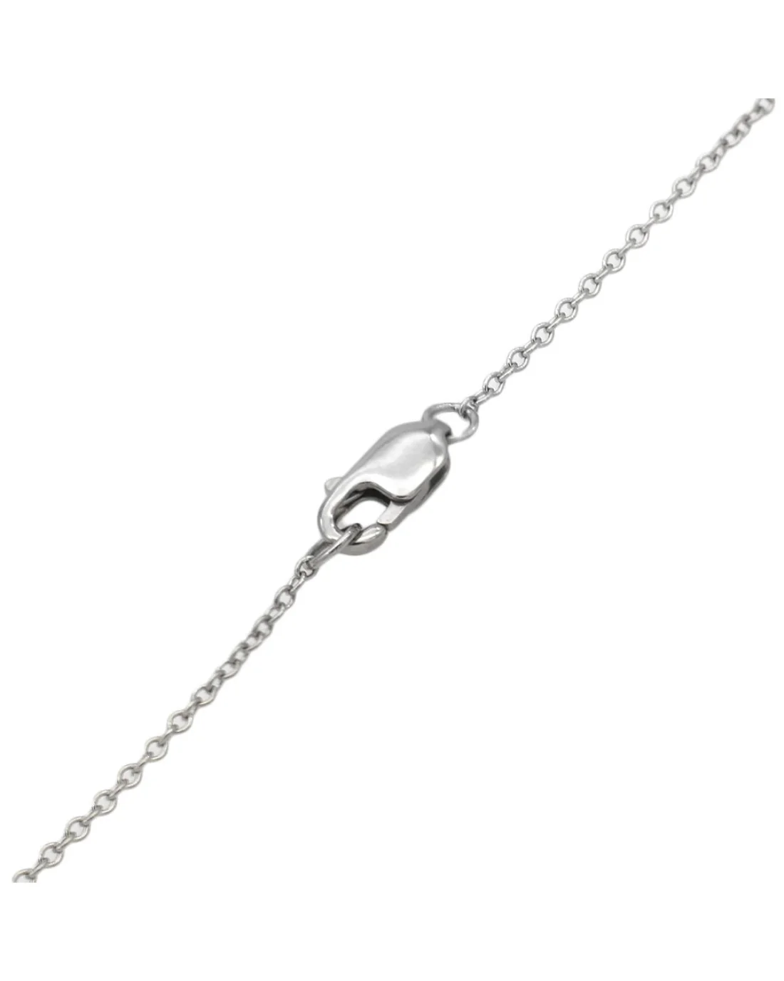 Burmese Ruby and Diamond Halo Drop Necklace in Platinum - Image 2