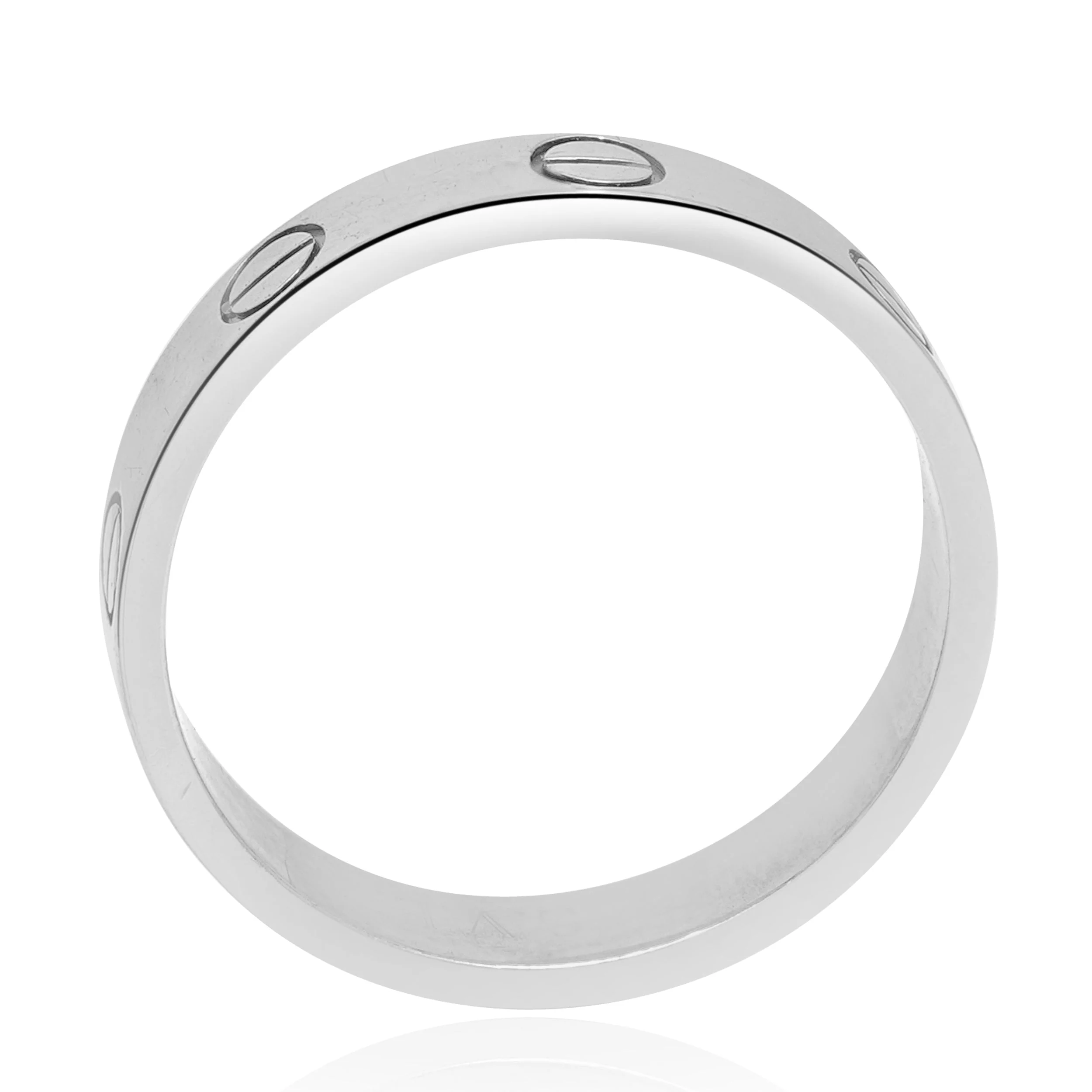 Cartier 18 Karat White Gold Love Ring - Image 2