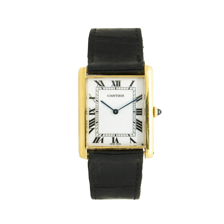 Cartier 18 Karat Yellow Gold Vintage Tank Large