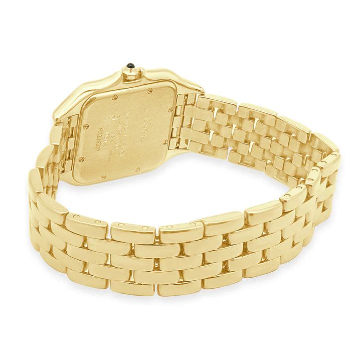 Cartier 18K Yellow Gold Panthere de Cartier Medium 29mm - Silvered Roman Dial - Image 3