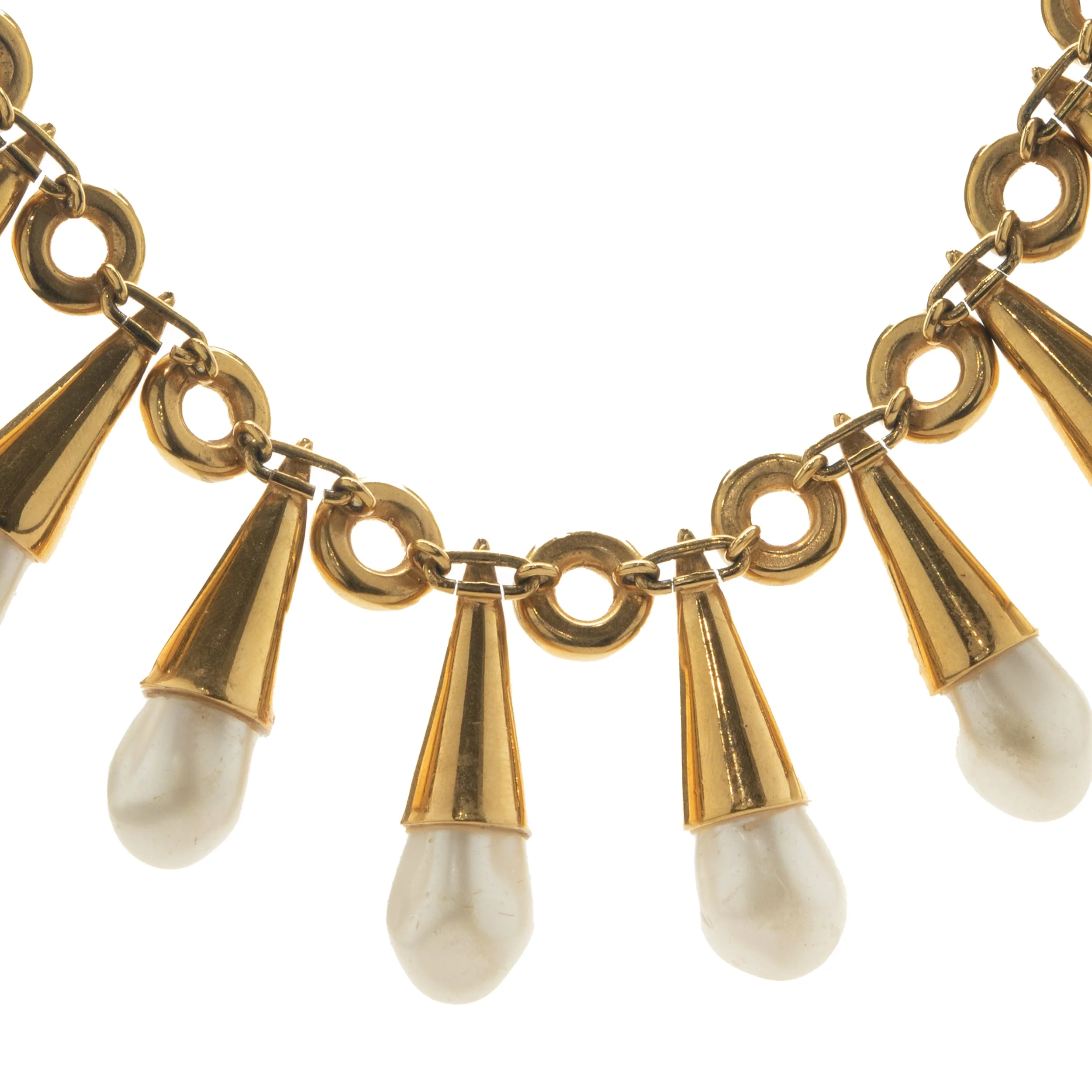 Chanel Ornate Costume Pearl Collar Necklace - Image 2