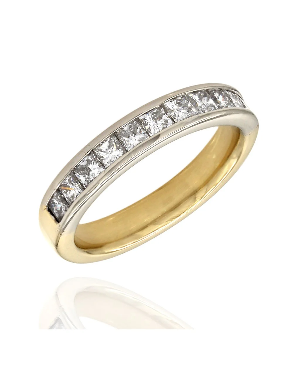 Channel Set Diamond Band in Gold