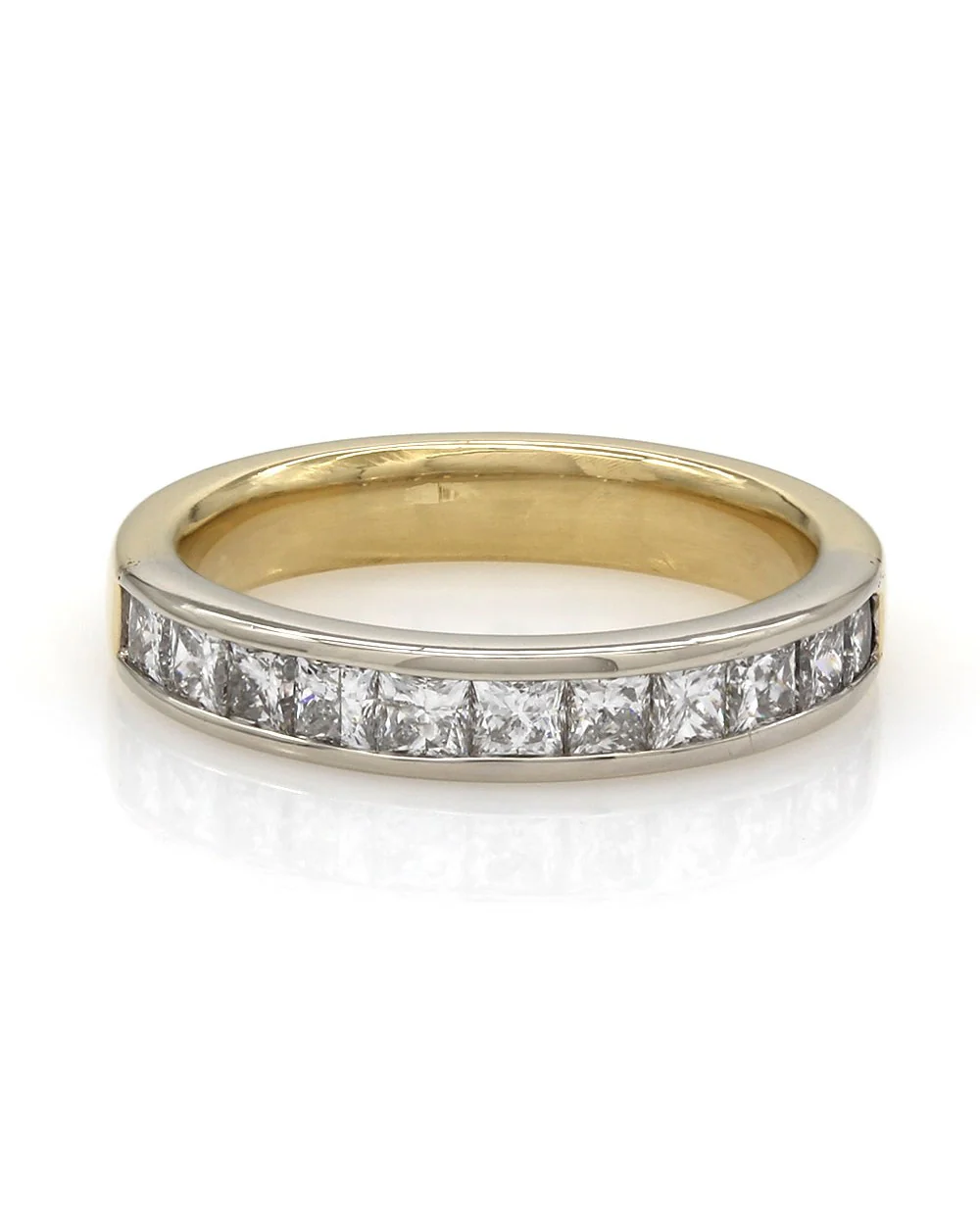 Channel Set Diamond Band in Gold - Image 2