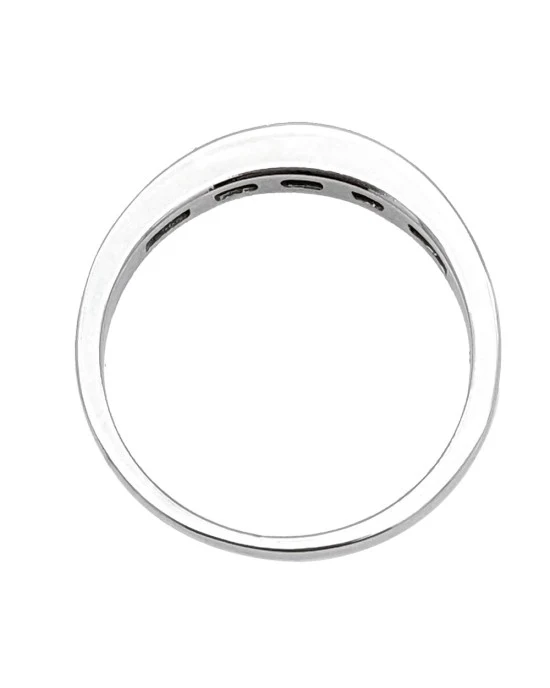 Channel Set Diamond Band in White Gold - Image 3