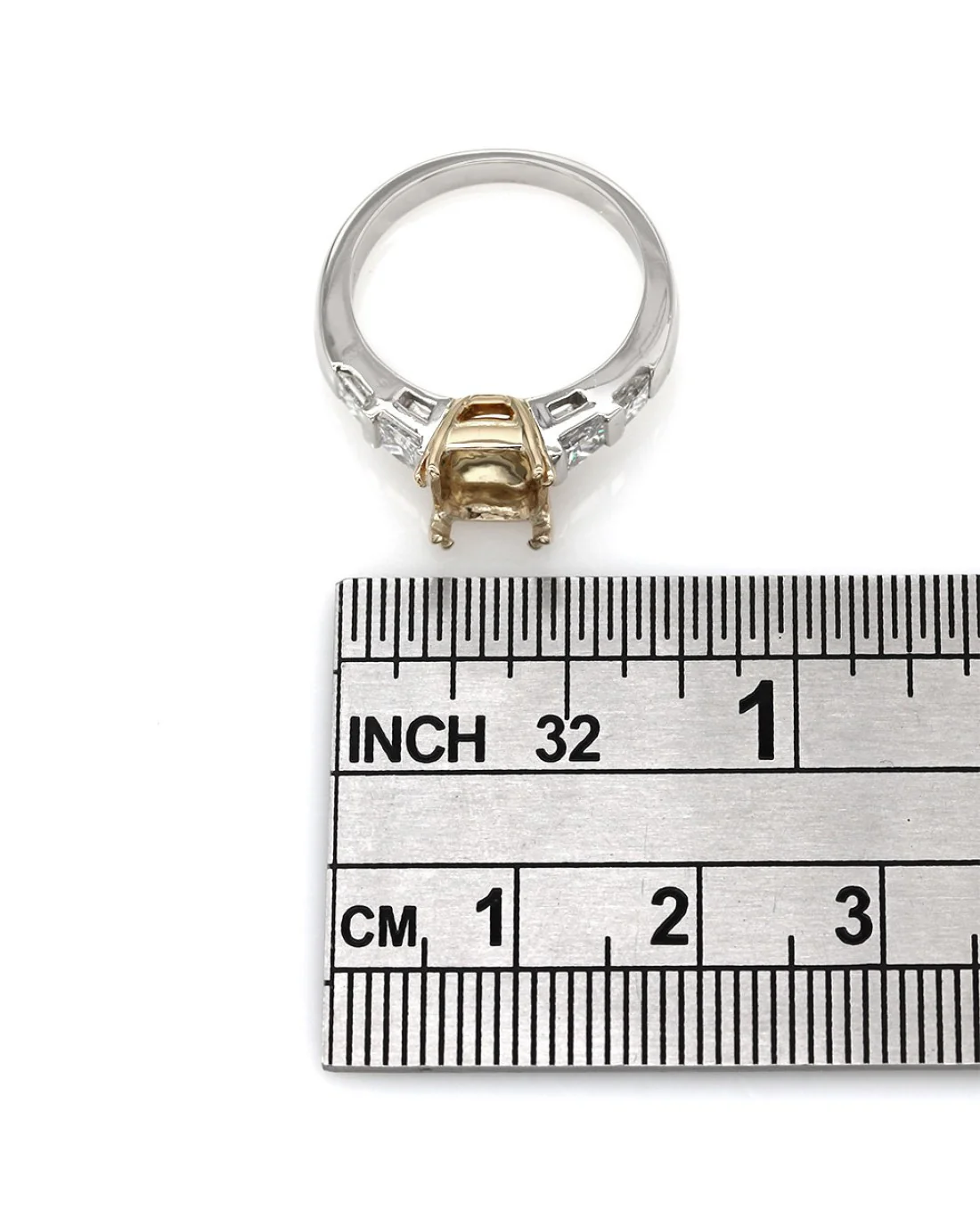 Channel Set Diamond Mounting in Platinum and Gold - Image 3