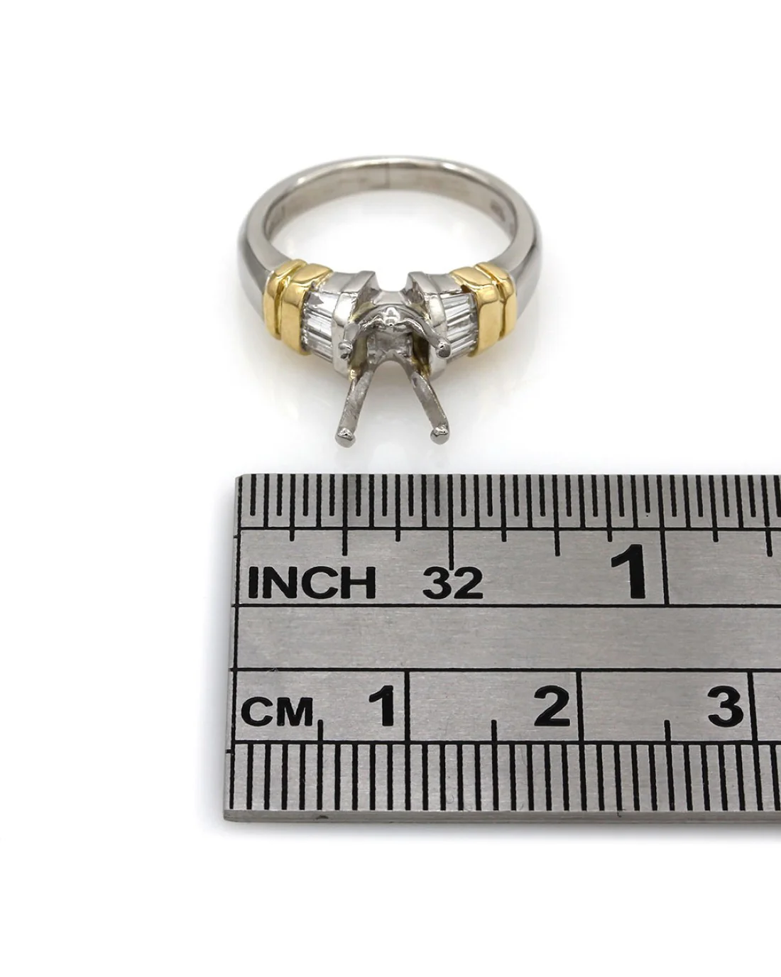Channel Set Diamond Mounting in Platinum and Gold - Image 4