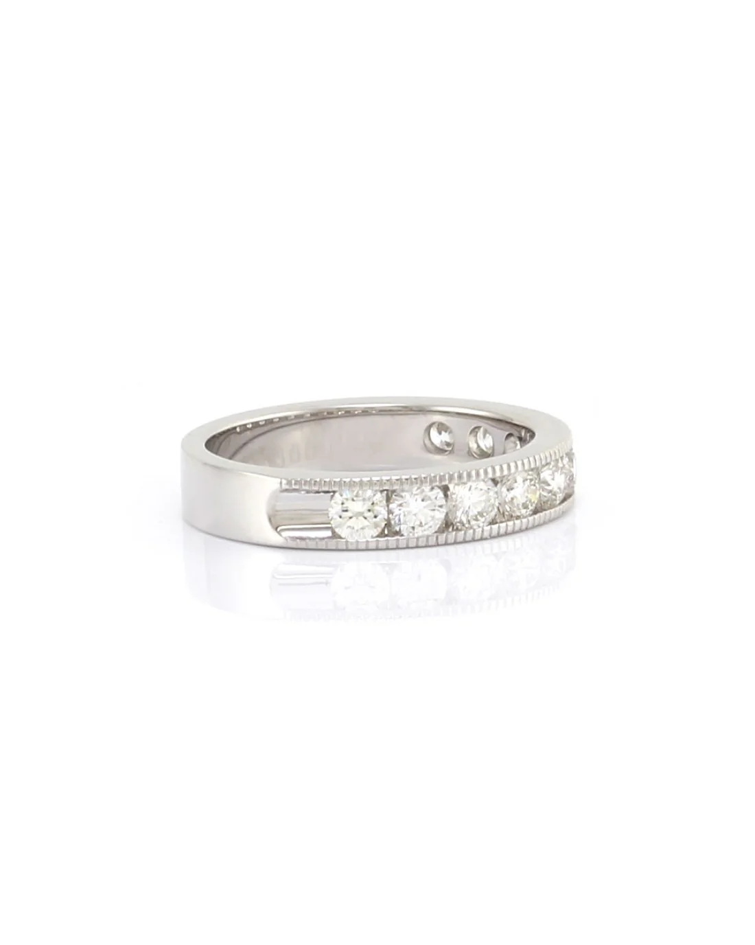 Channel Set Diamond Ring in Gold
