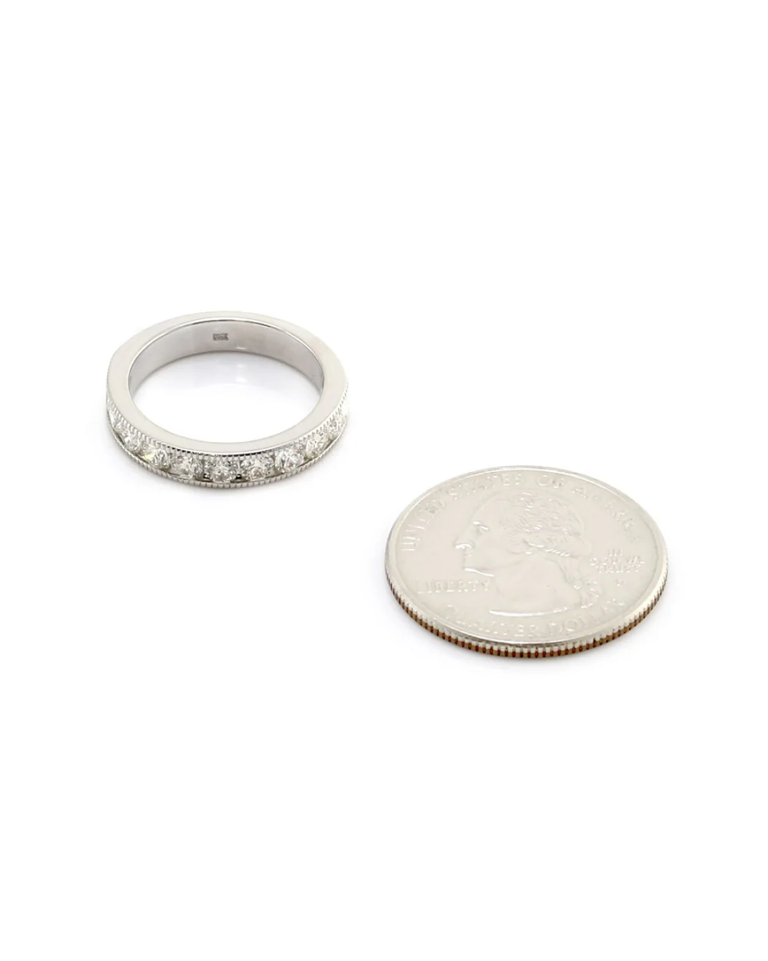 Channel Set Diamond Ring in Gold - Image 7