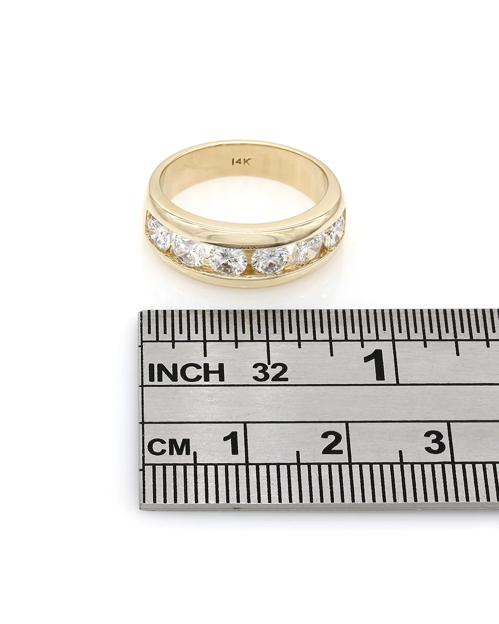 Channel Set Diamond Ring in Gold - Image 3