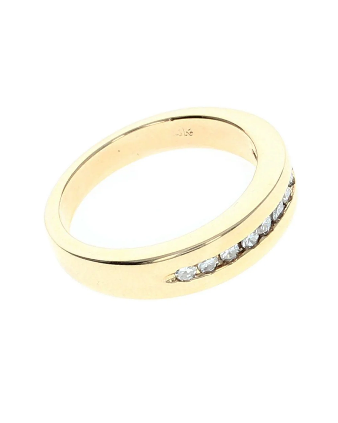 Channel Set Diamond Tapered Band - Image 2