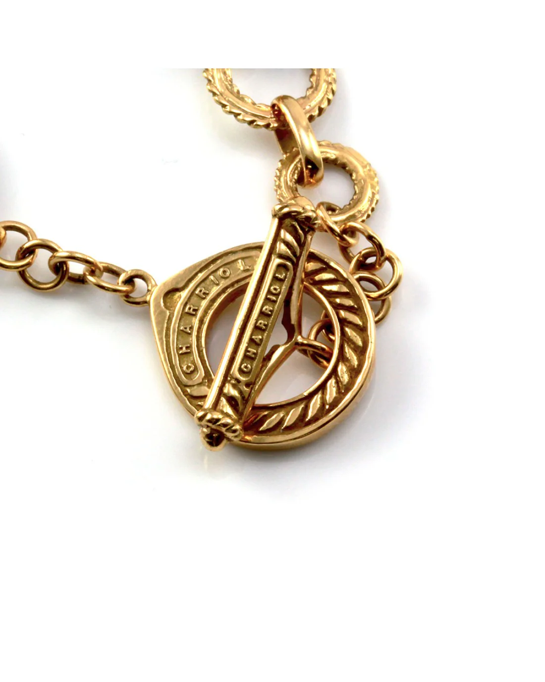 Charriol Diamond Circle Link Bracelet in Yellow Gold - Image 5