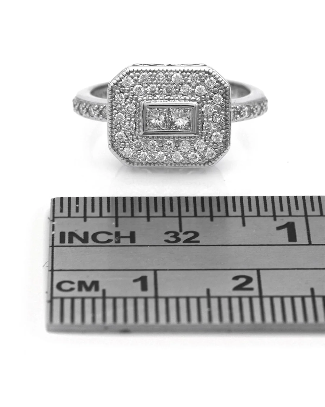 Charriol Princess and Round Diamond Octagon Shape Ring - Image 3