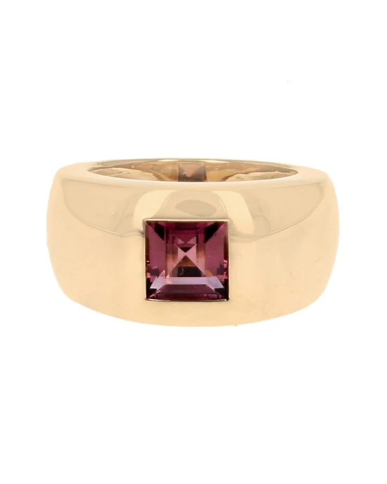 Chaumet Pink Tourmaline Tapered Band - Image 2