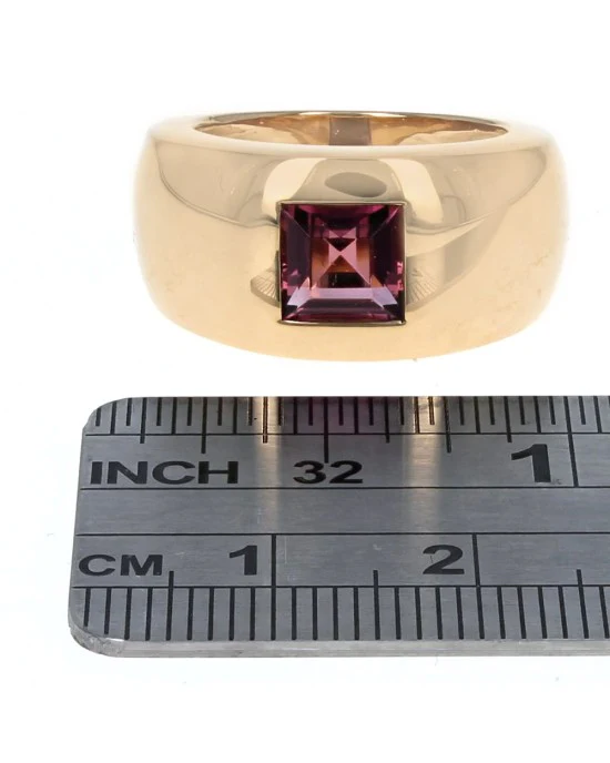 Chaumet Pink Tourmaline Tapered Band - Image 3