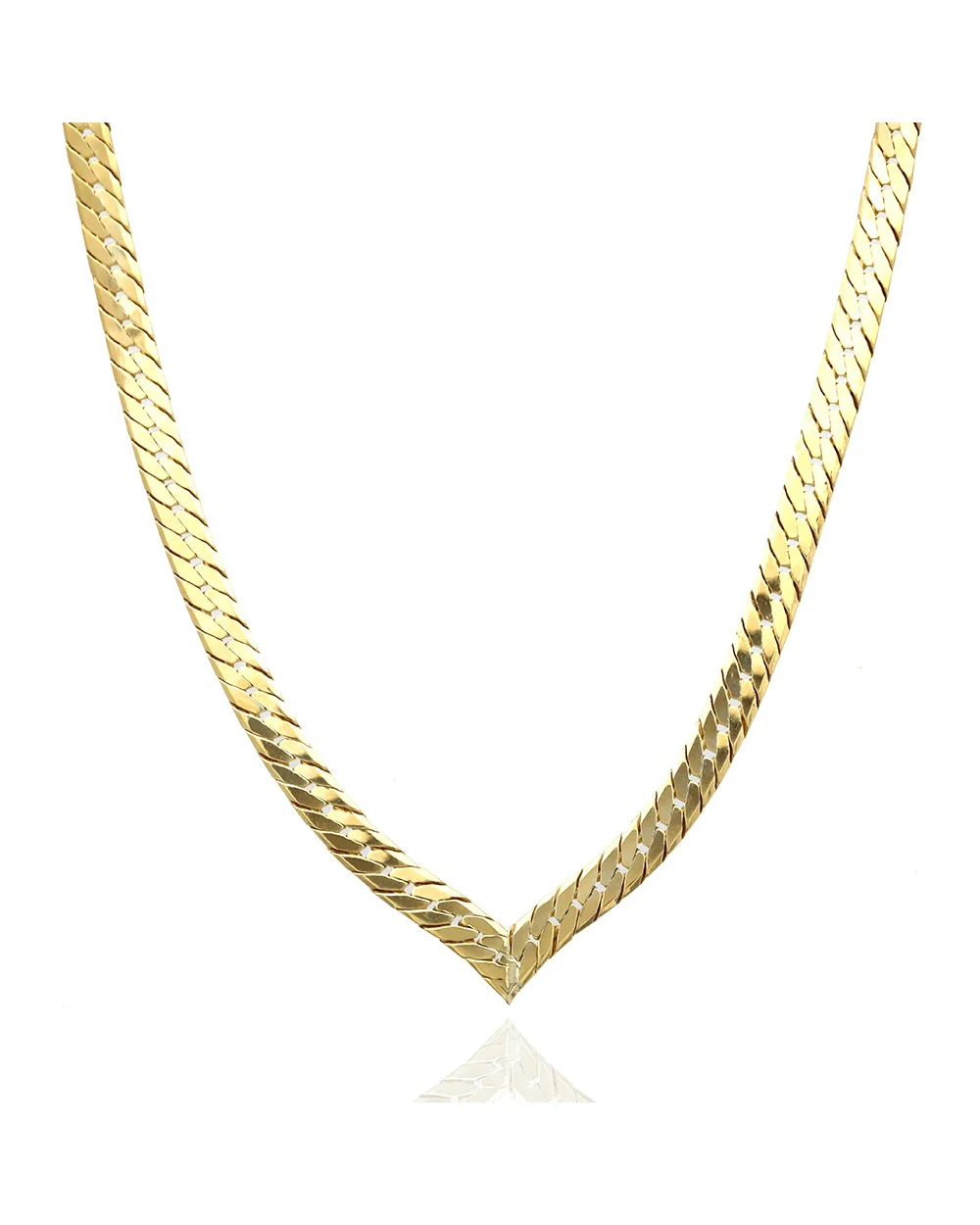 Chevron Herringbone Chain Necklace