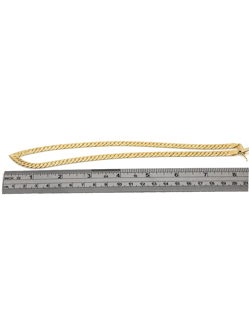 Chevron Herringbone Chain Necklace - Image 3