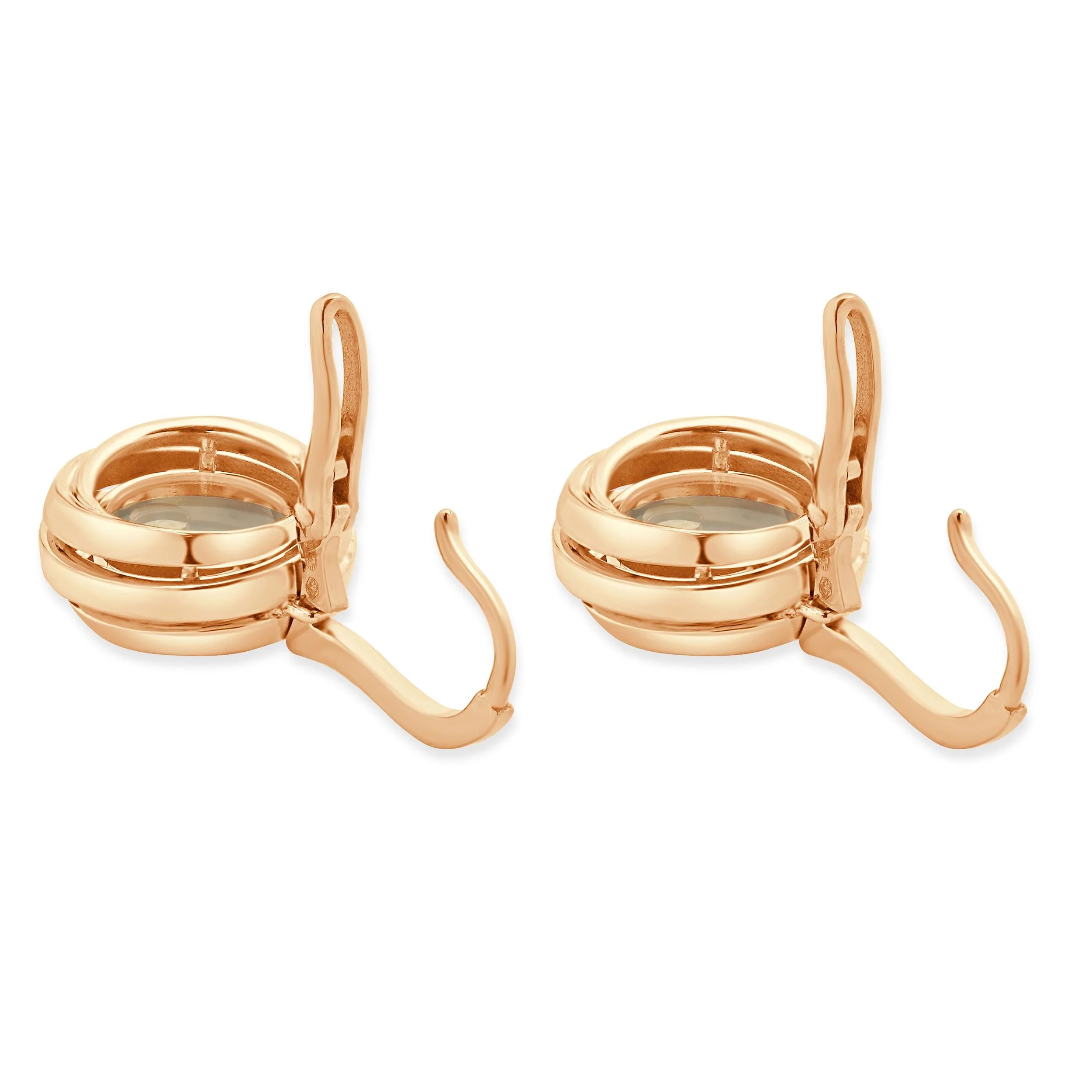 Chopard 18 Karat Rose Gold Happy Emotions Floating Diamond Earrings - Image 4