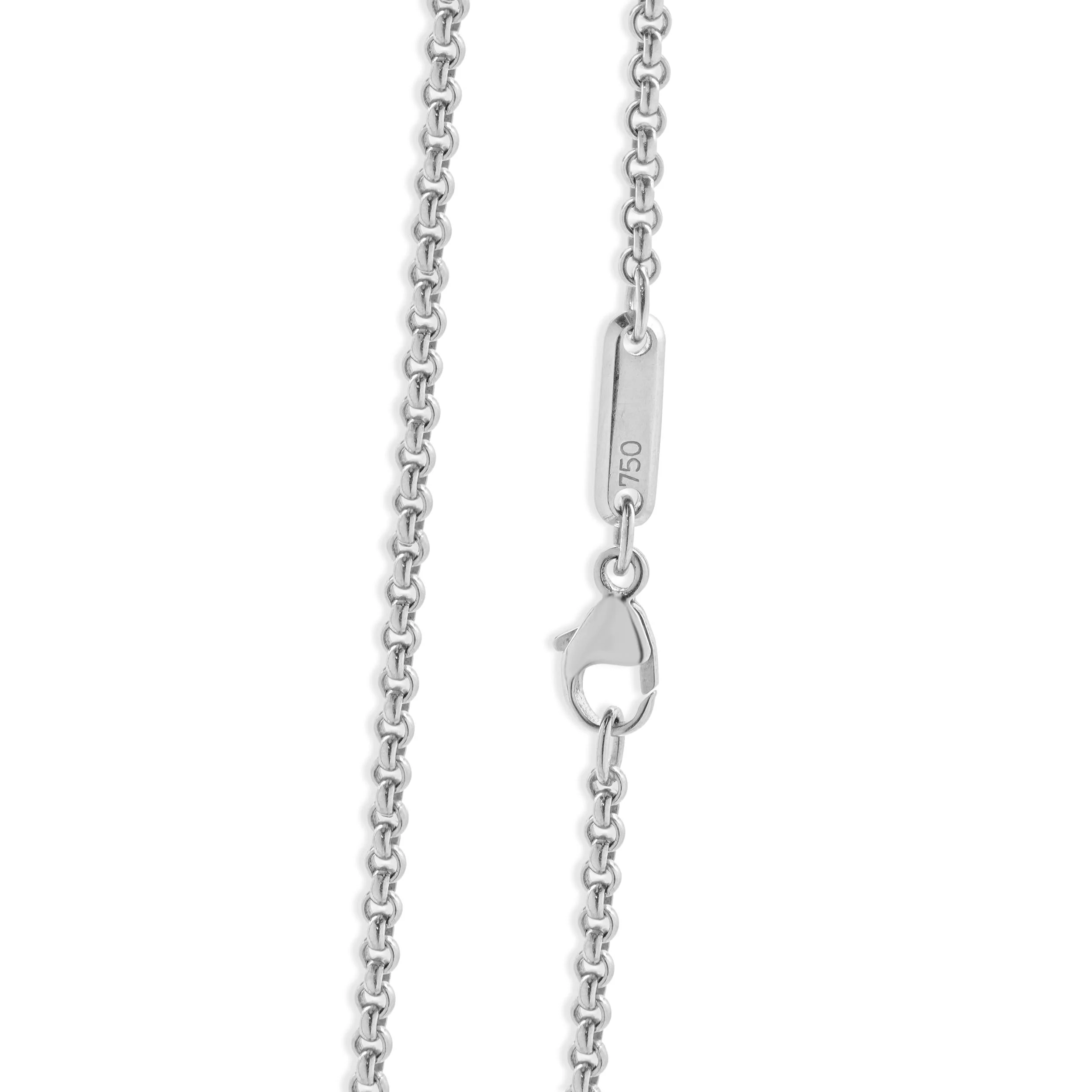 Chopard 18 Karat White Gold Happy Diamond Heart Necklace - Image 4