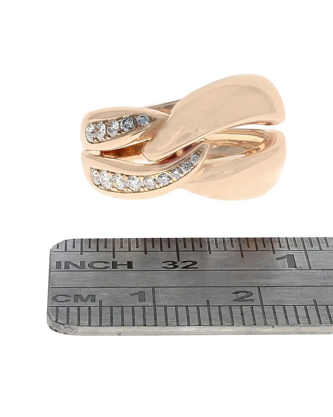 Chopard Diamond Entwined Ring in Rose Gold - Image 3