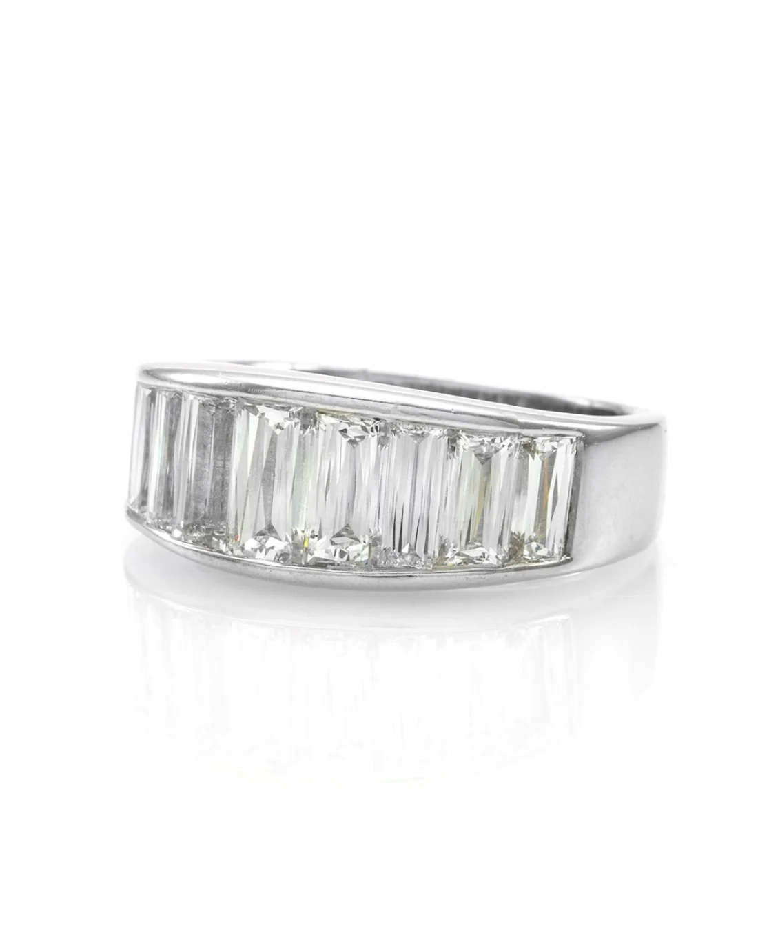 Christopher Designs Crisscut Diamond Band/ Ring in Platinum - Image 3