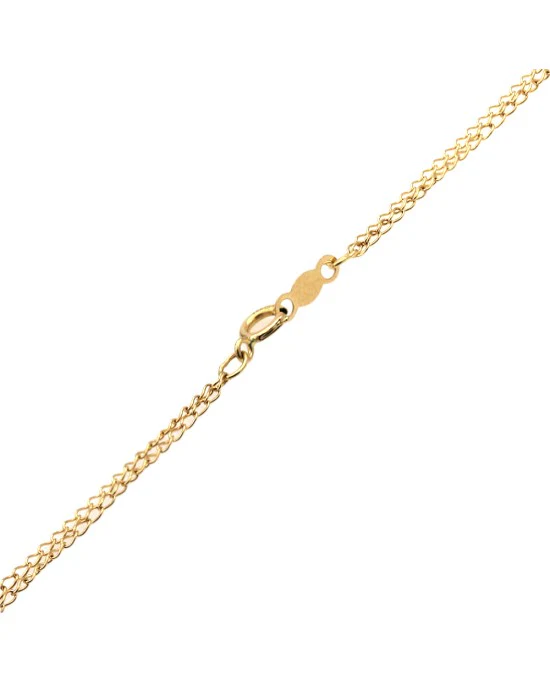 Citrine Cross Necklace in Yellow Gold - Image 2