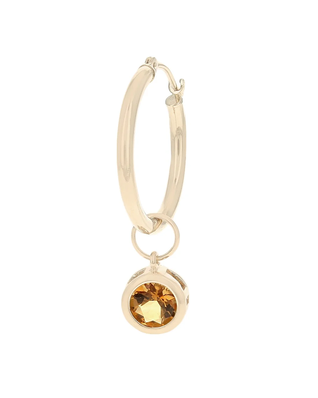 Citrine Earring Charms in Yellow Gold - Image 2