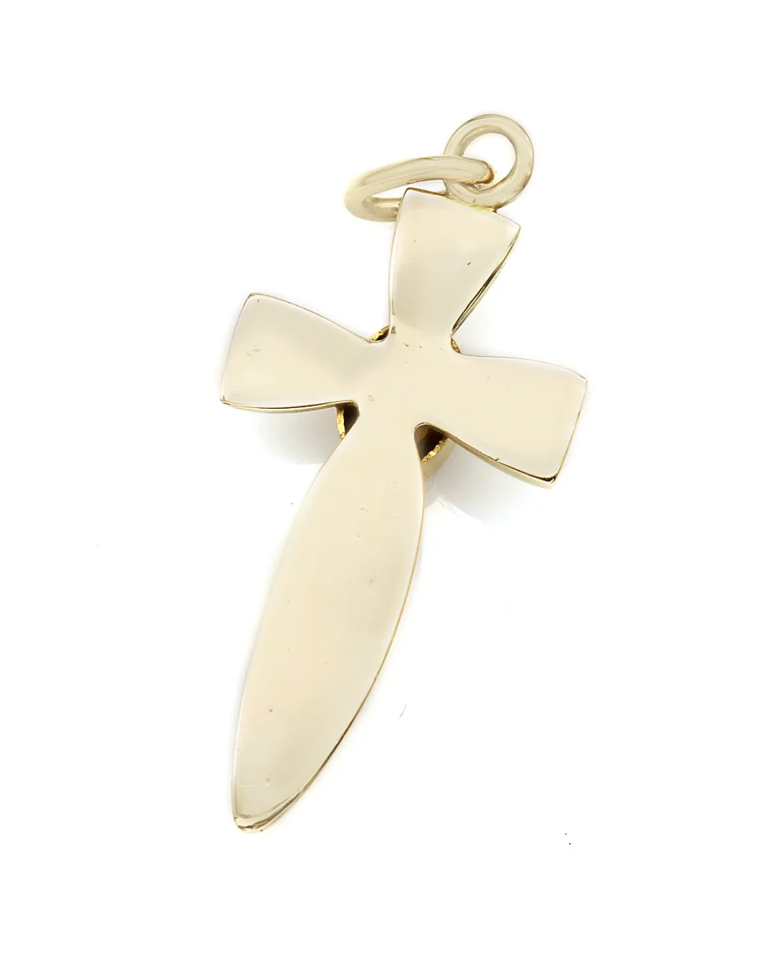 Citrine Solitaire Cross Pendant - Image 2