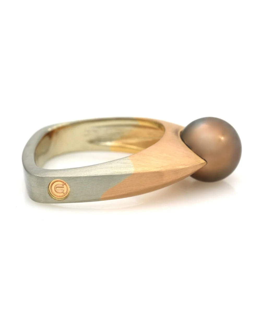 Coffin & Trout Bronze Pearl Ring - Image 2