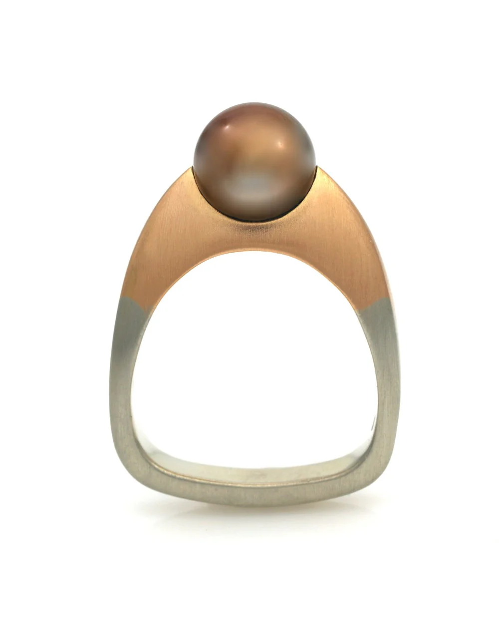 Coffin & Trout Bronze Pearl Ring - Image 3