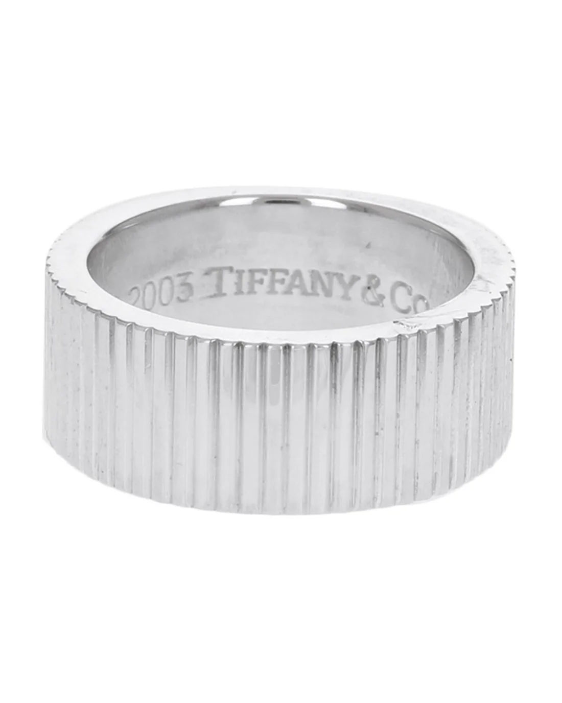 Coin Edge Band in Silver - Image 2