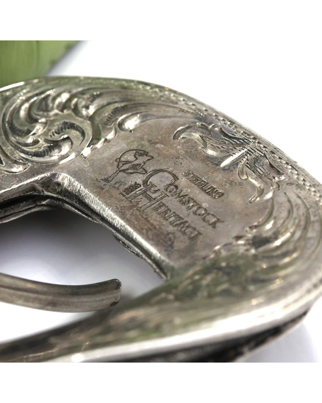 Comstock Heritage Sterling Silver & Diamonds Belt Buckle - Image 2