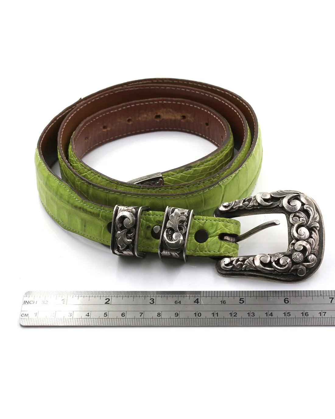 Comstock Heritage Sterling Silver & Diamonds Belt Buckle - Image 3