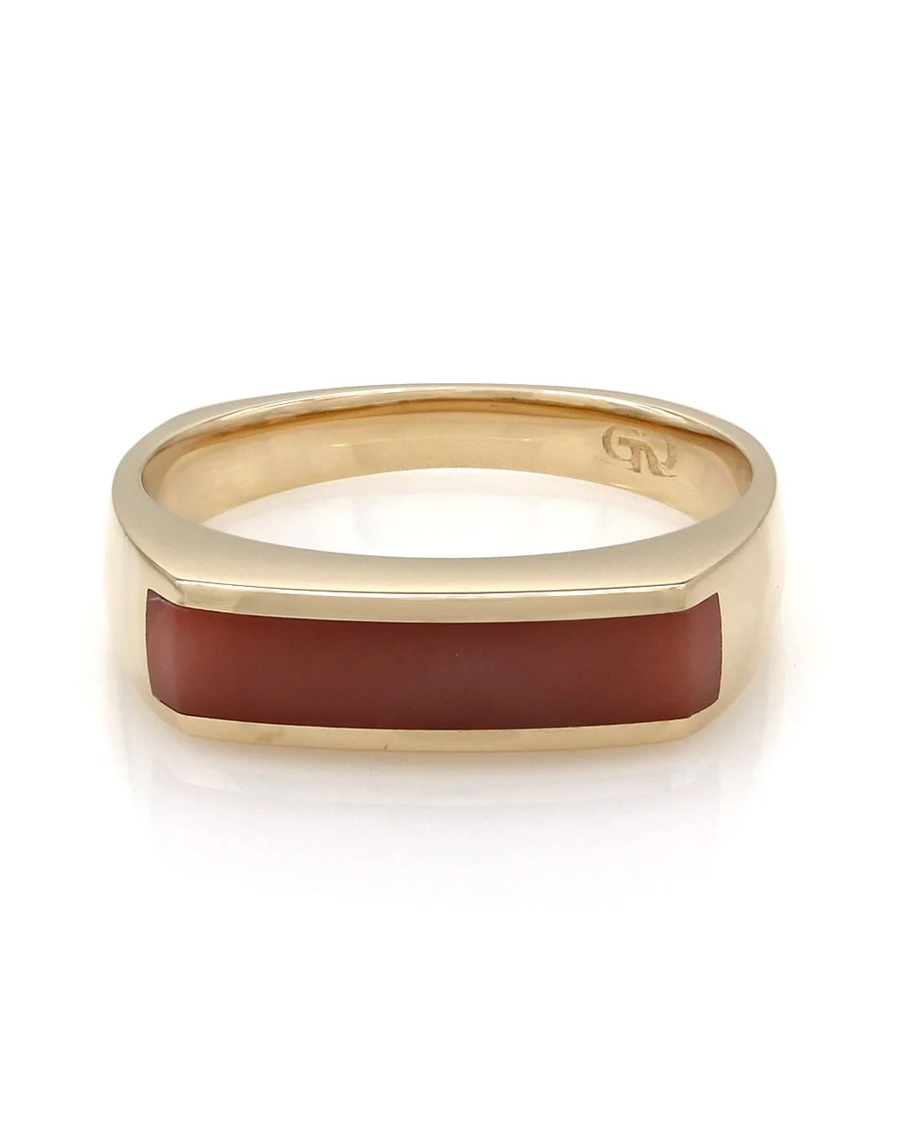 Coral Ring in Gold - Image 2