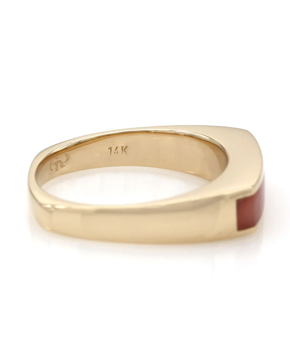 Coral Ring in Gold - Image 3