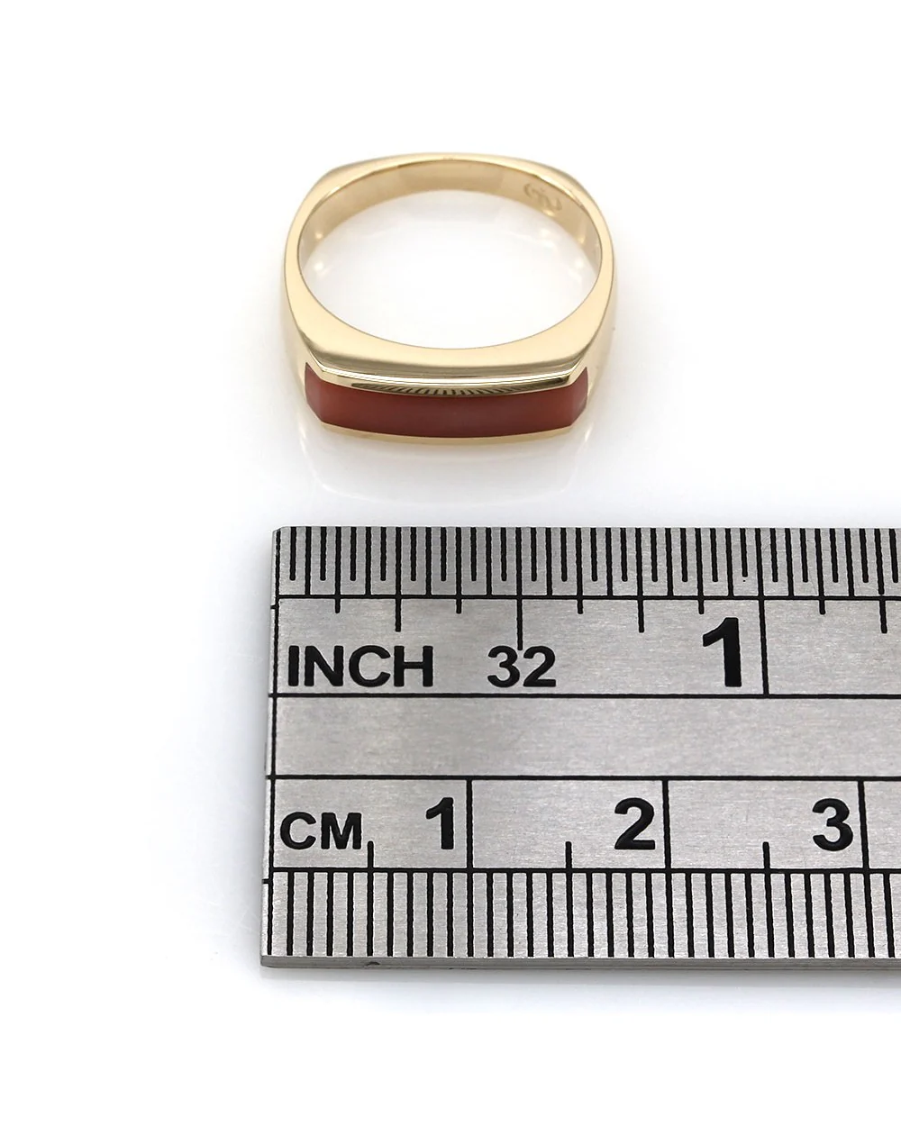 Coral Ring in Gold - Image 4