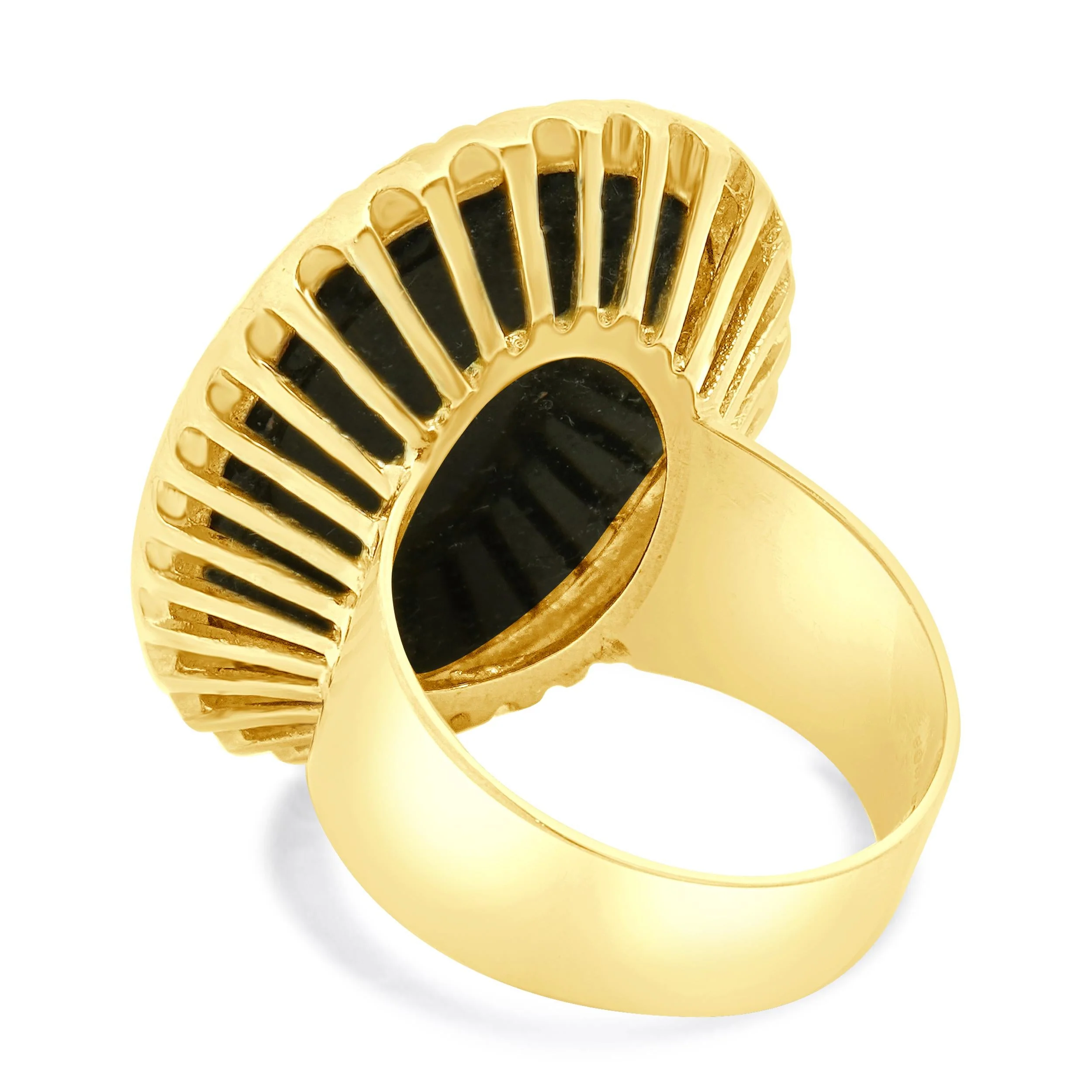 Corletto 18 Karat Yellow Gold Black Onyx Ring - Image 4